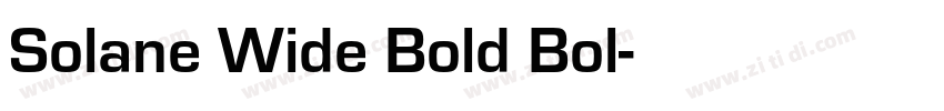 Solane Wide Bold Bol字体转换